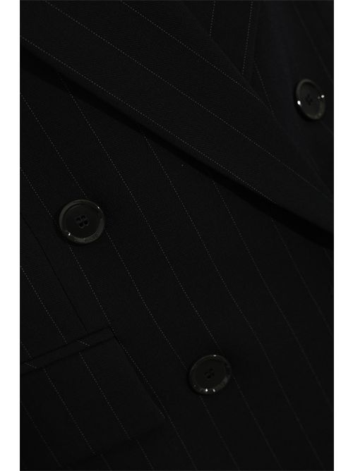 Blazer doppiopetto Rapisardi in lana gessata PINKO | 104508 A2QYEZ1